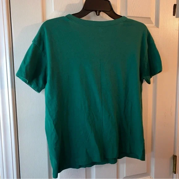 Old Navy Women S SMALL The Easy Tee Top Christmas Elf Holiday Fun Funny Festive - Picture 5 of 10